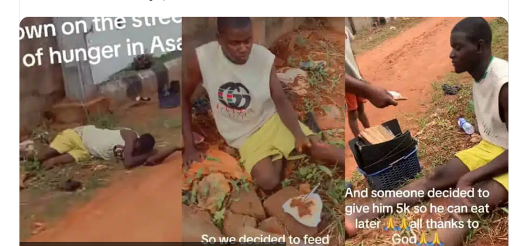 Nigerian Shoemaker Faints from Hunger, Receives 5k and Food from Passerby